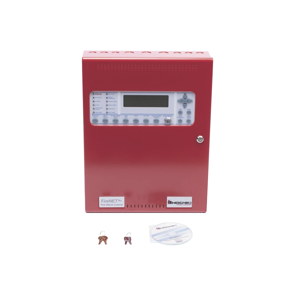 PANEL DE DETECCIÓN DE INCENDIO, ANÁLOGO DIRECCIONABLE, 127 PUNTOS, EXPANDIBLE, GABINETE ROJO, NUEVO DISEÑO-Paneles de Incendio-HOCHIKI-Bsai Seguridad & Controles