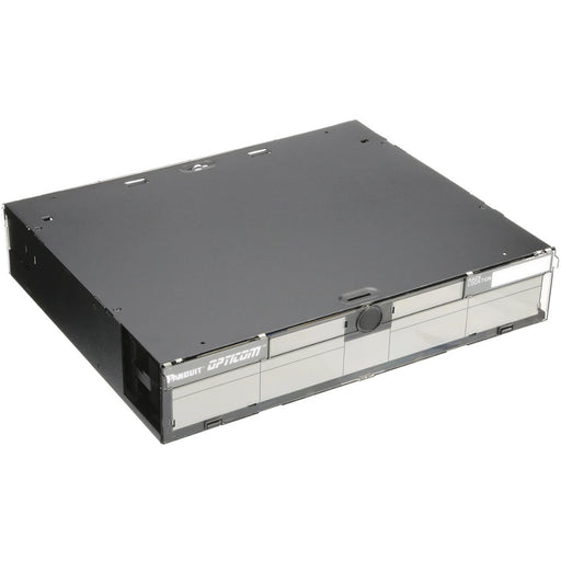 PANEL DE DISTRIBUCIÓN DE FIBRA ÓPTICA, ACEPTA 6 PLACAS FAP O FMP, BANDEJA DESLIZABLE, HASTA 144 FIBRAS, COLOR NEGRO, 2UR-Distribuidores de Fibra Optica-PANDUIT-Bsai Seguridad & Controles