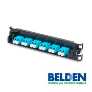 PANEL DE FIBRA BELDEN FF3X06LD 6 ADAPTADORES LC 12 HILOS MULTIMODO OM3-Cable de Fibra Optica-BELDEN-Bsai Seguridad & Controles