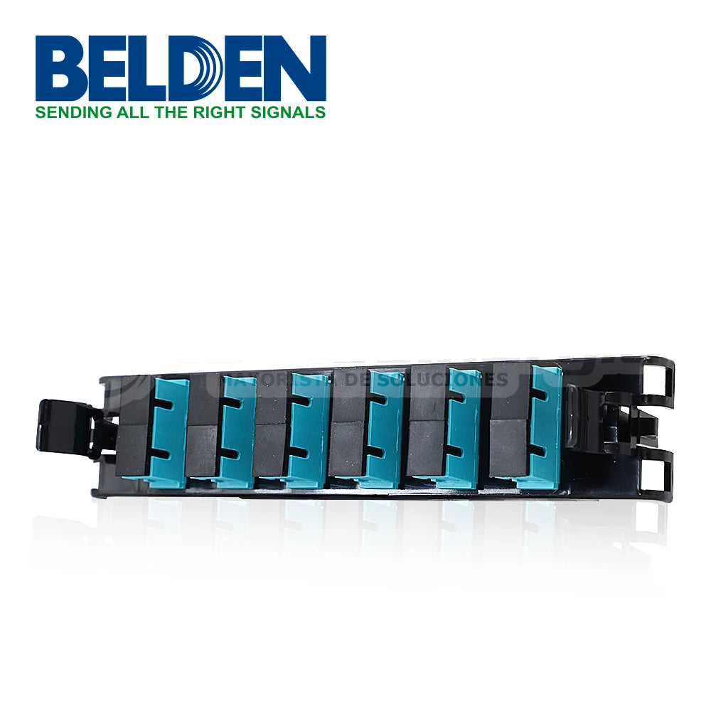 PANEL DE FIBRA BELDEN FF3X06SD 6 ADAPTADORES SC 12 HILOS MULTIMODO OM3-Cable de Fibra Optica-BELDEN-Bsai Seguridad & Controles