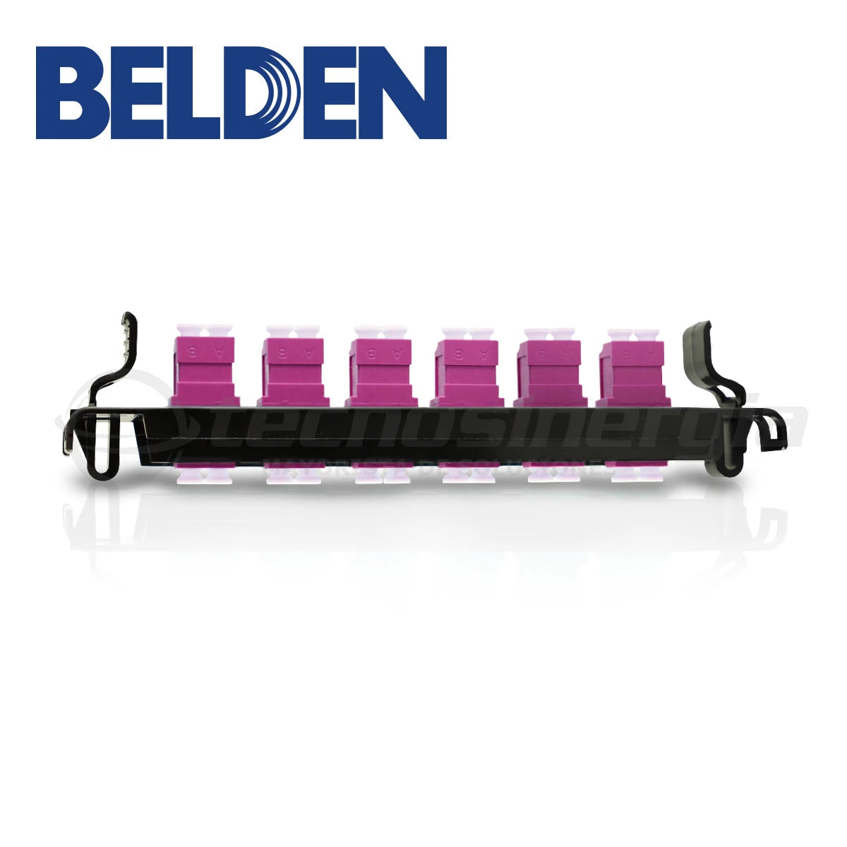 PANEL DE FIBRA BELDEN FF4X06LD 6 ADAPTADORES LC 12 HILOS MULTIMODO OM4 COMPATIBLE LINEA ECX-Cable de Fibra Optica-BELDEN-Bsai Seguridad & Controles
