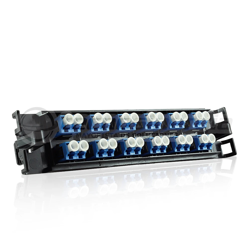 PANEL DE FIBRA BELDEN FFSX12LD 12 PUERTOS LC DUPLEX 24 FIBRAS TIPO MONOMODO OS2 LINEA ECX-Fibra &Oacute;ptica-BELDEN-Bsai Seguridad & Controles