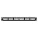 PANEL DE PARCHEO MODULAR MINI-COM (SIN CONECTORES), ULTIMATE ID®, PLANO, SIN BLINDAJE, CON ETIQUETA Y CUBIERTA, DE 24 PUERTOS, 1UR-Patch Panels-PANDUIT-Bsai Seguridad & Controles