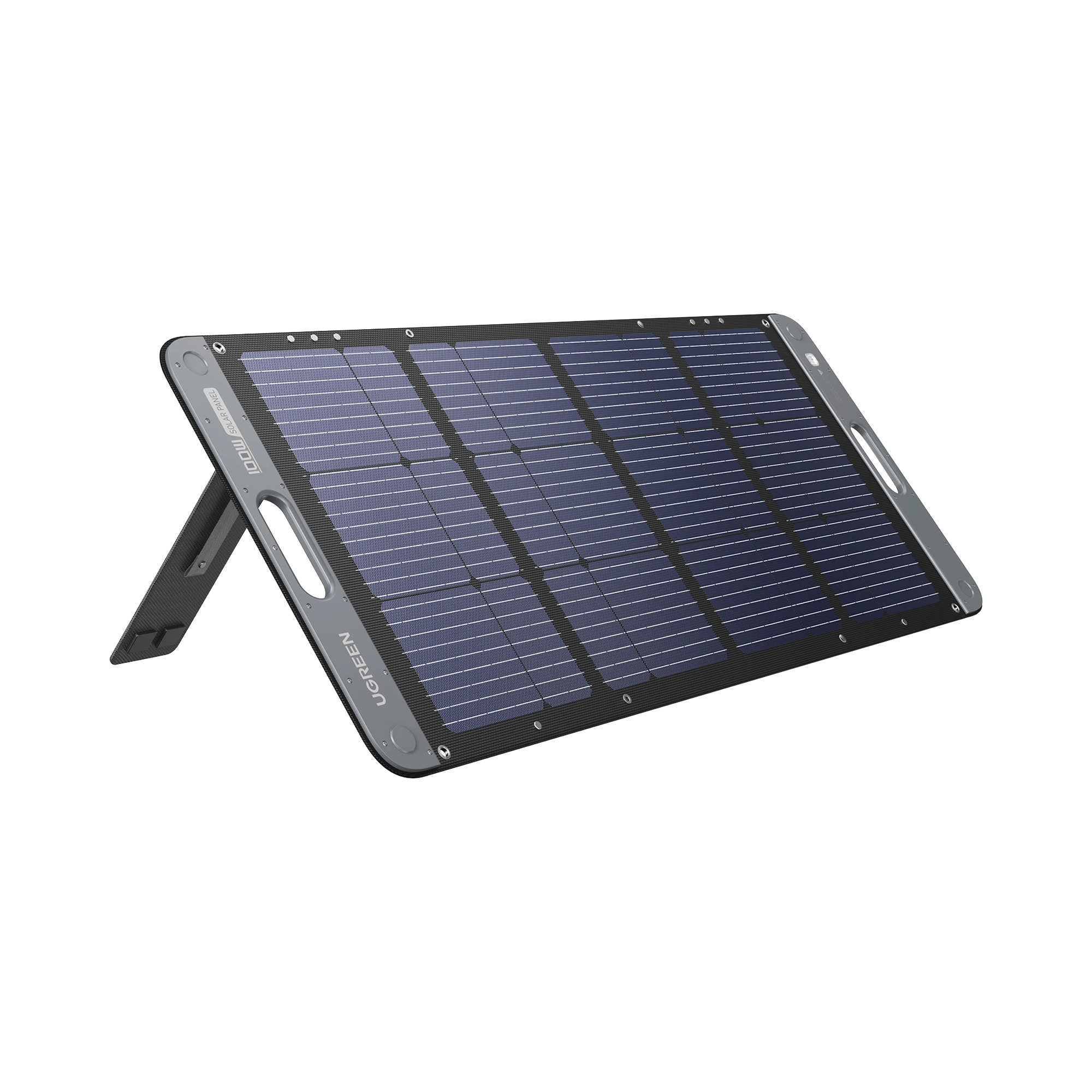 PANEL SOLAR PLEGABLE 100W / RECOMENDADO PARA EL POWER STATION PORTABLE DE 600W UGREEN / ALTA EFICIENCIA DE CONVERSIÓN / ALINEACIÓN INTELIGENTE DE LA LUZ SOLAR / RESISTENTE AL AGUA Y DURADERO / INCLUYE CABLE XT60 MACHO A MACHO 2M.-Respaldo de Energía-UGREEN-Bsai Seguridad & Controles