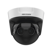 PANOVU SERIES / VISTA PANORÁMICA 180° / 32 MEGAPIXEL EN TOTAL / 4 LENTES 2.8 MM (4 LENTES 8 MEGAPIXEL) / 20 MTS IR / EXTERIOR IP67 / IK10 / 12 VCC / POE+ / MICRO SD-Cámaras IP y NVRs-HIKVISION-Bsai Seguridad & Controles