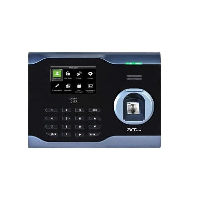 TERMINAL BIOMÉTRICA / 3,000 HUELLAS / LECTOR SILKID INVIOLABLE / TIEMPO Y ASISTENCIA / PANTALLA 2.8-Biometricos-ZKTECO-SILK-FP-101-TA-Bsai Seguridad & Controles