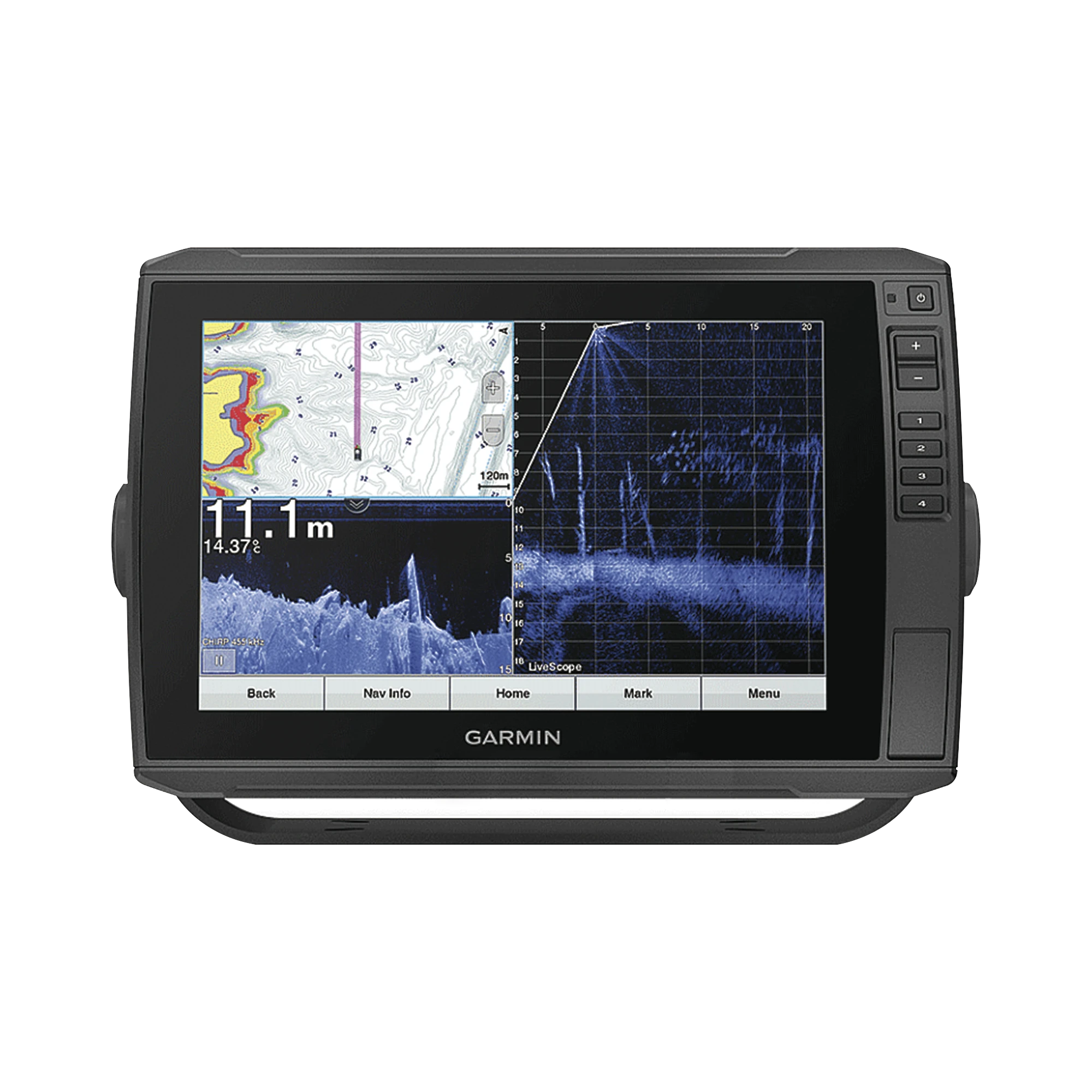 PANTALLA ECHOMAP ULTRA 102SV DE 10 SIN TRANSDUCTOR, INCLUYE SONDAS DE EXPLORACIÓN CLEARVÜ Y SIDEVÜ-Soluciones Marinas-GARMIN-Bsai Seguridad & Controles