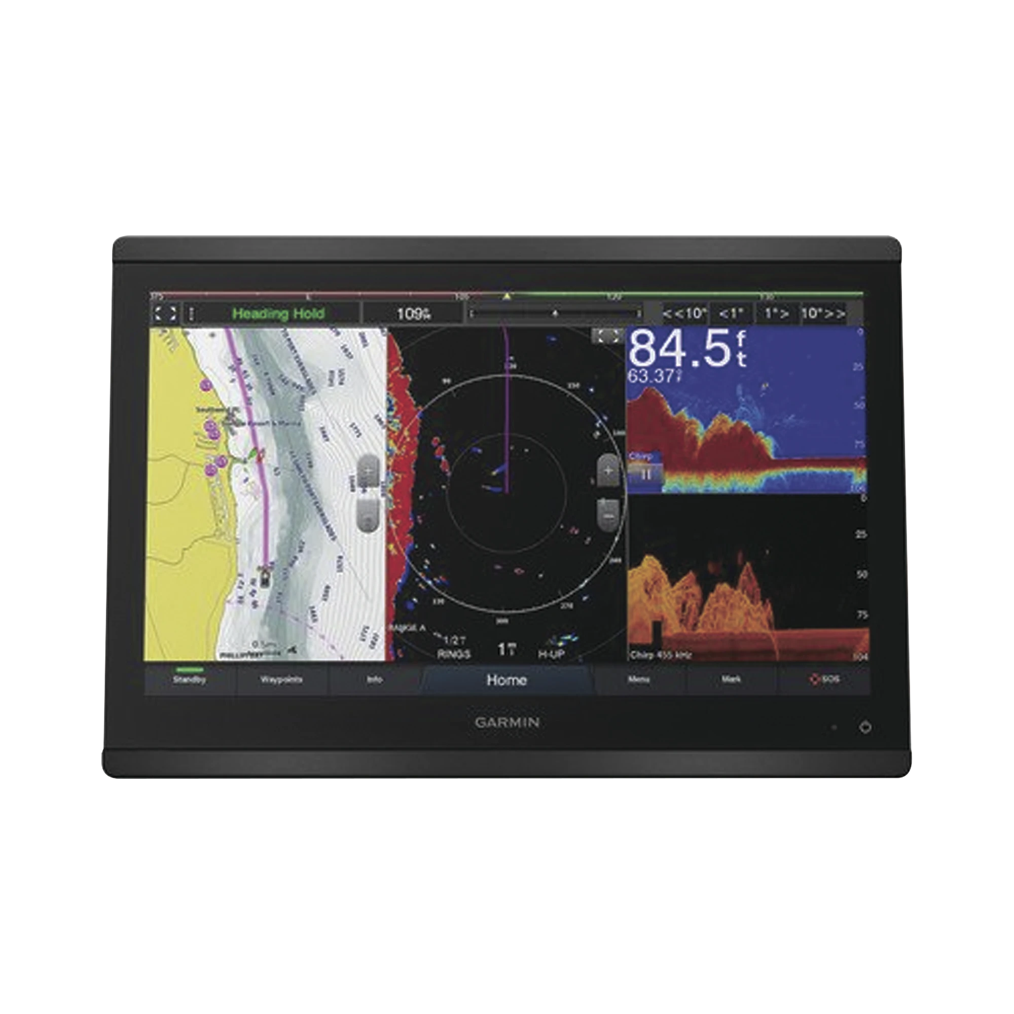 PANTALLA TÁCTIL GPSMAP® 8616 DE 16 CON MAPAS BLUECHART® G3 Y LAKEVÜ G3 Y PUERTO DE SONDA.-Soluciones Marinas-GARMIN-Bsai Seguridad & Controles
