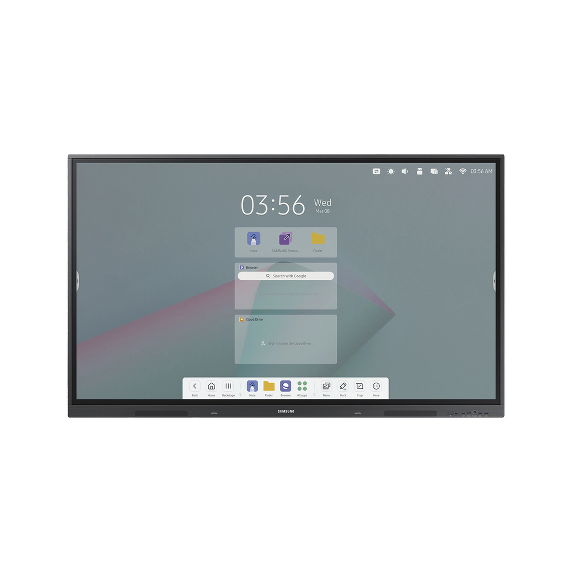 PANTALLA TACTIL INTERACTIVA 75" ANDROID 13 / TOUCH TIPO IR / UHD / 350 NITS / HDMI / USB / USB-C / WIFI / RJ45 / COMPATIBLE CON VESA 800 X 400-VoIP - Telefonía IP - Videoconferencia-SAMSUNG ELECTRONICS-WA75D-Bsai Seguridad & Controles