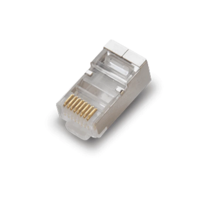 SAXXON S901B - CONECTOR PLUG RJ45 PARA CABLE UTP/FTP /CAT 5E / BLINDADO / PAQUETE 100 PIEZAS-Jacks y Plugs-SAXXON-Bsai Seguridad & Controles