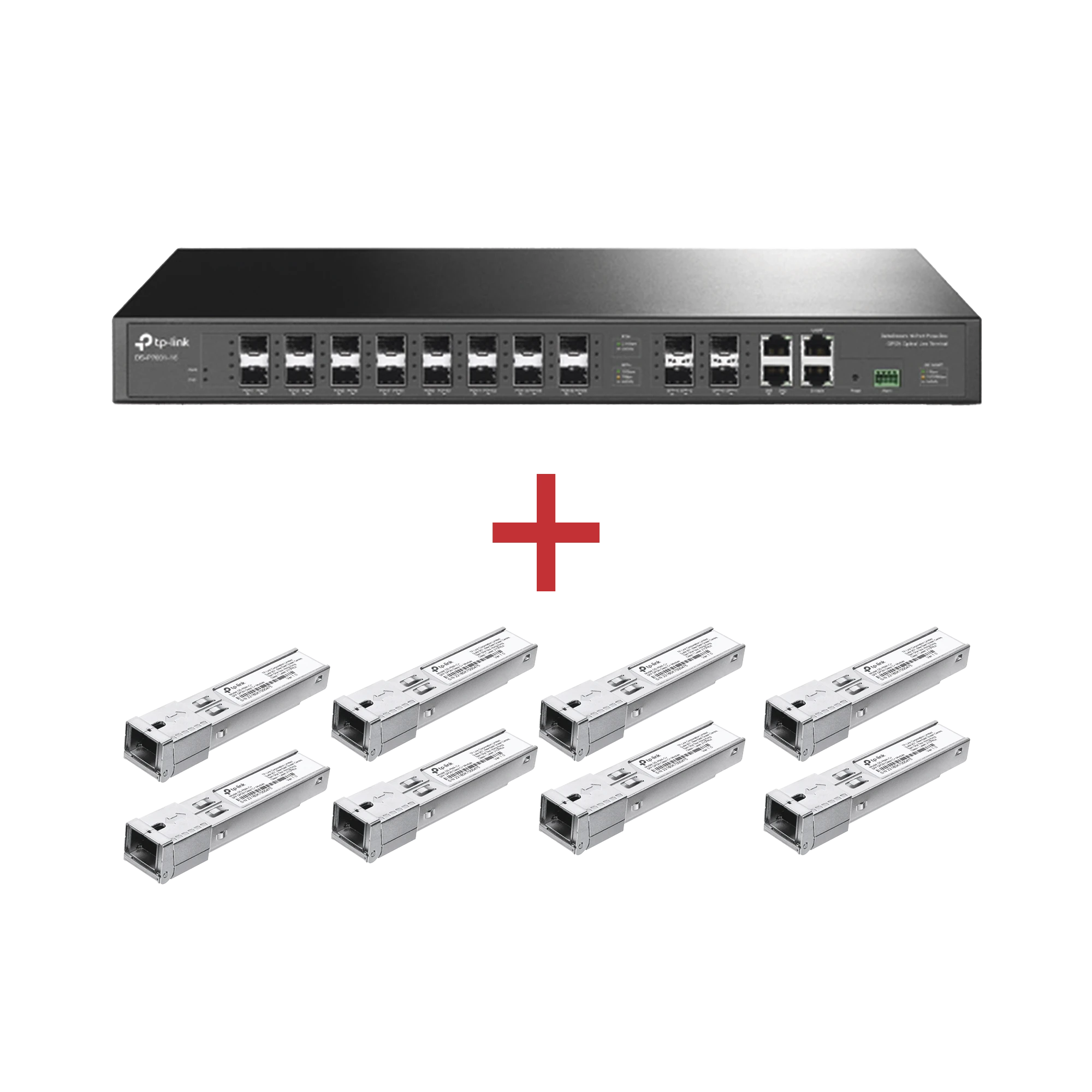 KIT PARA ISP´S / PAQUETE DE 1 OLT 16 PUERTOS PON + 8 MÓDULOS PON DSP-MAC+ DE REGALO-Redes WiFi-TP-LINK-Bsai Seguridad & Controles
