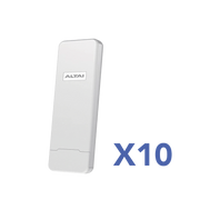 PAQUETE DE 10 PUNTOS DE ACCESO C1N SUPER WI-FI, PTP Y PTMP EN 2.4 GHZ , CON ANTENA INTEGRADA SECTORIAL DE 70°, HASTA 300 M DE COBERTURA, ANTENA DE 10 DBI, SOPORTA FICHAS-VOUCHERS. ADMINISTRACIÓN EN NUBE GRATIS CON INSIGHTS-Enlaces PtP y PtMP-ALTAI TECHNOLOGIES-KIT-10-C1N-Bsai Seguridad & Controles
