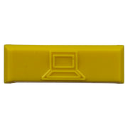 PAQUETE DE 100 ICONOS DE DATOS DE INSTALACIÓN A PRESIÓN, PARA JACKS MINI-COM DE PANDUIT, DE PLÁSTICO, COLOR AMARILLO-Jacks / Plugs-PANDUIT-Bsai Seguridad & Controles