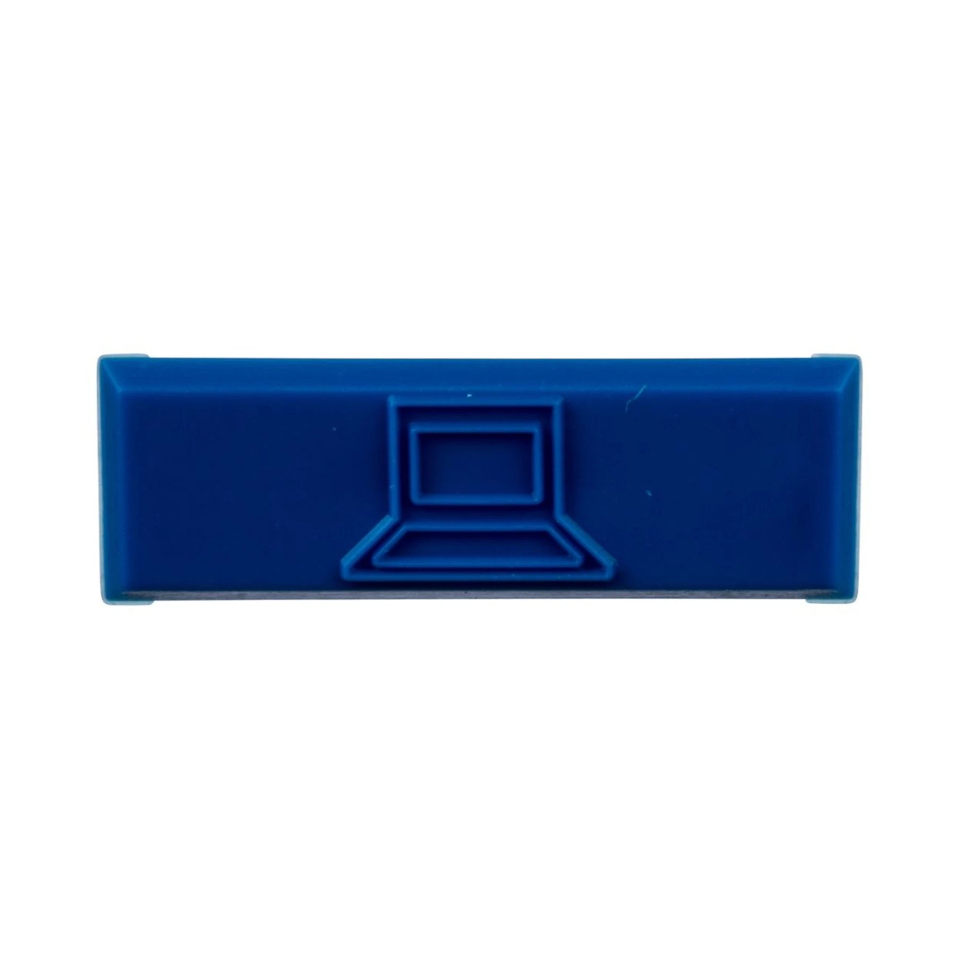 PAQUETE DE 100 ICONOS DE DATOS DE INSTALACIÓN A PRESIÓN, PARA JACKS MINI-COM DE PANDUIT, DE PLÁSTICO, COLOR AZUL-Jacks / Plugs-PANDUIT-Bsai Seguridad & Controles
