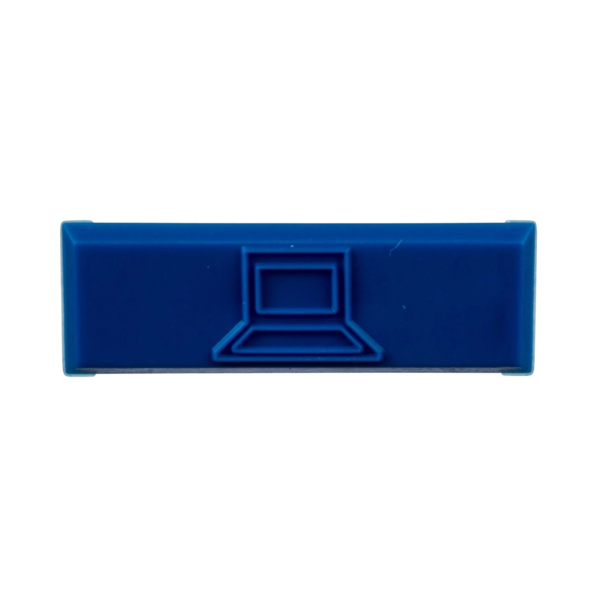 PAQUETE DE 100 ICONOS DE DATOS DE INSTALACIÓN A PRESIÓN, PARA JACKS MINI-COM DE PANDUIT, DE PLÁSTICO, COLOR AZUL-Jacks / Plugs-PANDUIT-Bsai Seguridad & Controles