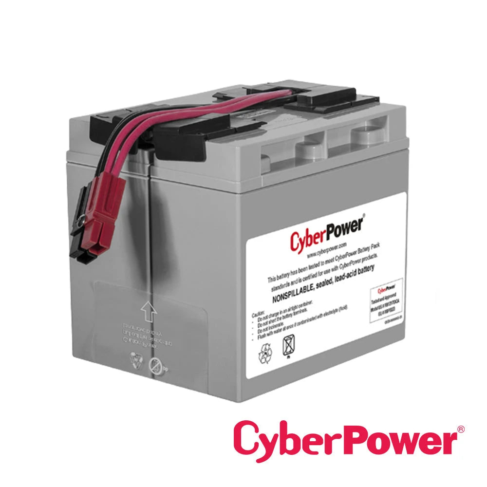 PAQUETE DE 2 BATERIAS CYBERPOWER RB12170X2A CERTIFICADAS DE REEMPLAZO DE 12V, 17AH PARA USARSE EN UN PR1500LCD. GARANTIA 1 AÑO-Bater&iacute;as-CYBERPOWER-Bsai Seguridad & Controles