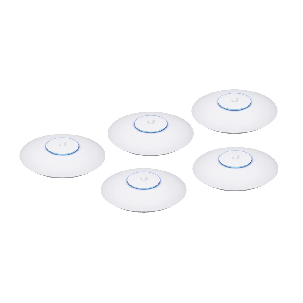 PAQUETE DE 5 ACCESS POINT UNIFI 802.11AC WAVE 2, MU-MIMO4X4 CON ANTENA BEAMFORMING, HASTA 1.7 GBPS, PARA INTERIOR POE 802.3AF, SOPORTAN 200 CLIENTES, NO INCLUYEN POE´S-Redes WiFi-UBIQUITI-Bsai Seguridad & Controles