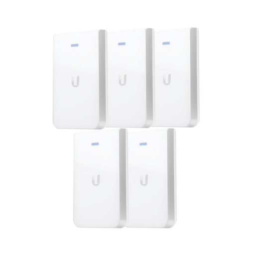 PAQUETE DE 5 ACCESS POINT UNIFI DOBLE BANDA MIMO 2X2 DE PARED PARA HABITACIONES DE HOTEL-Redes WiFi-UBIQUITI-UAP-AC-IW-5-Bsai Seguridad & Controles