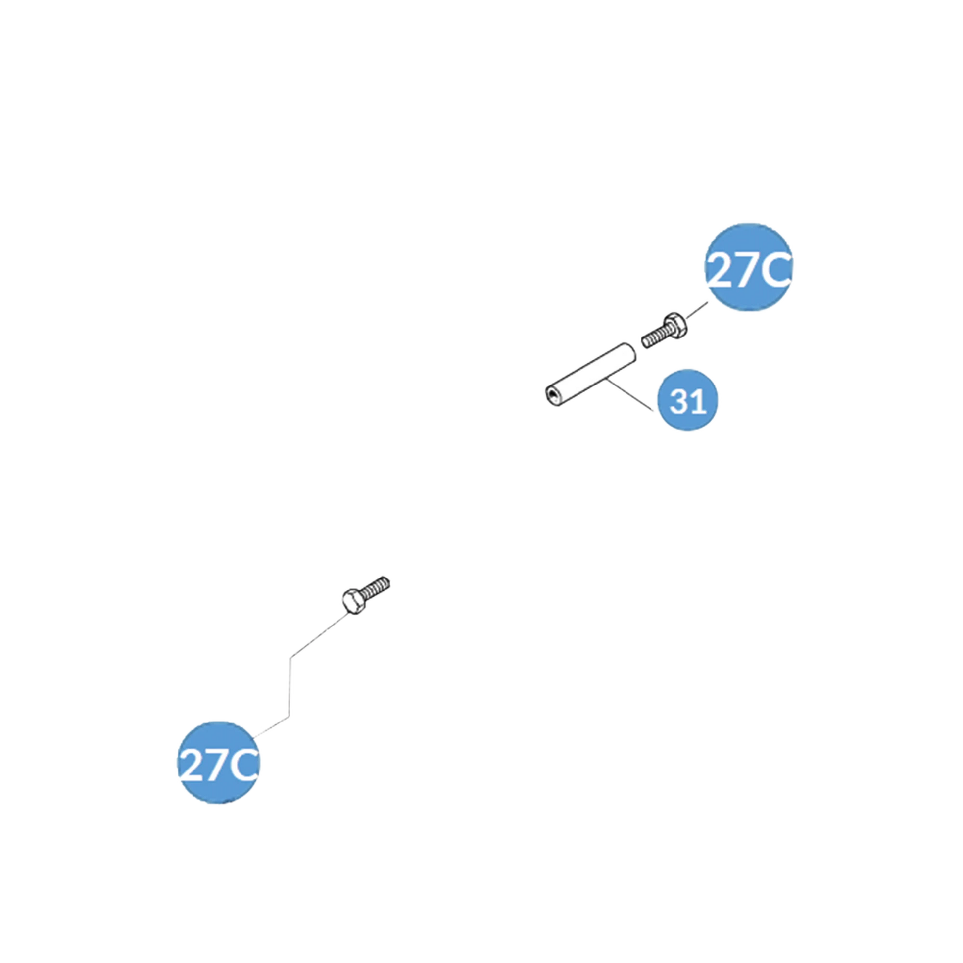 PAQUETE DE BUJES Y TORNILLOS - FL180 G12000 G4000 G6000-Acceso Vehicular-CAME-Bsai Seguridad & Controles