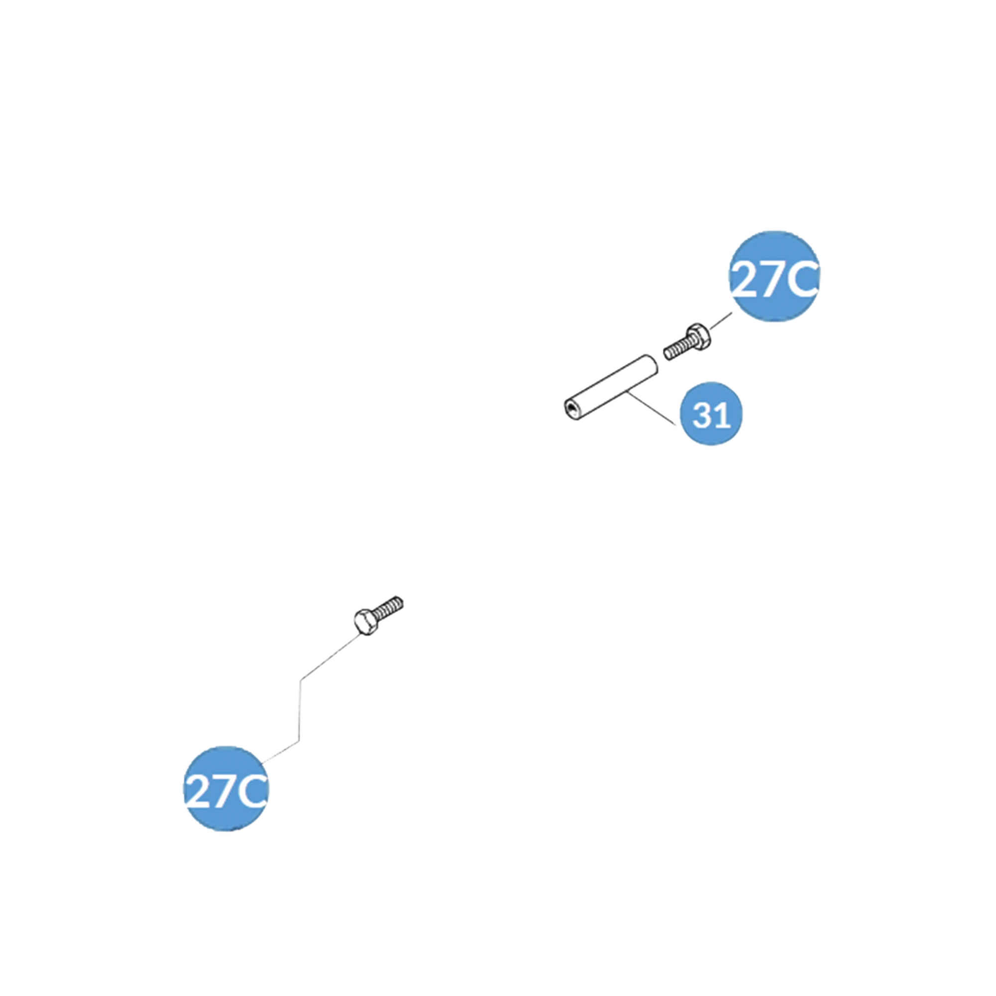 PAQUETE DE BUJES Y TORNILLOS - FL180 G12000 G4000 G6000-Acceso Vehicular-CAME-Bsai Seguridad & Controles