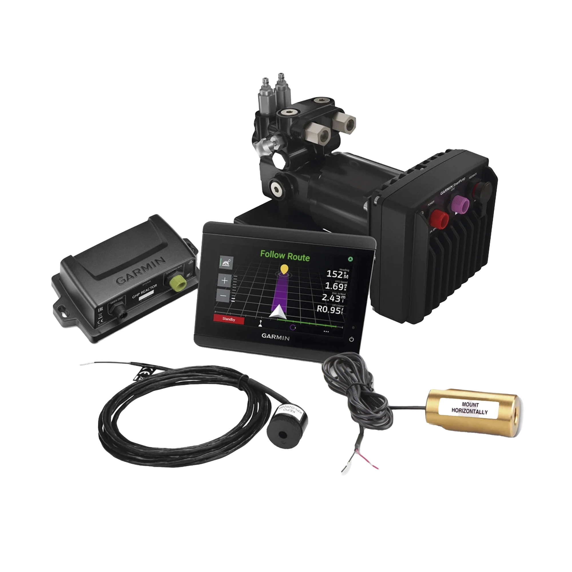 PAQUETE PRINCIPAL HIDRÁULICO REACTOR™ 40 CON SMARTPUMP V2 Y GHC™ 50-Soluciones Marinas-GARMIN-Bsai Seguridad & Controles
