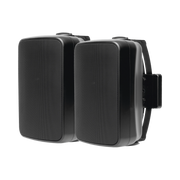 PAR DE ALTAVOCES COLOR NEGRO DE MONTAJE EN SUPERFICIE EXTERIOR DE 2 VÍAS, WOOFER DE POLIETILENO INYECTADO DE 6.5 IN, TWEETER DE 1IN, 8 OHMS-Audio, Video y Voceo-TRUAUDIO-Bsai Seguridad & Controles