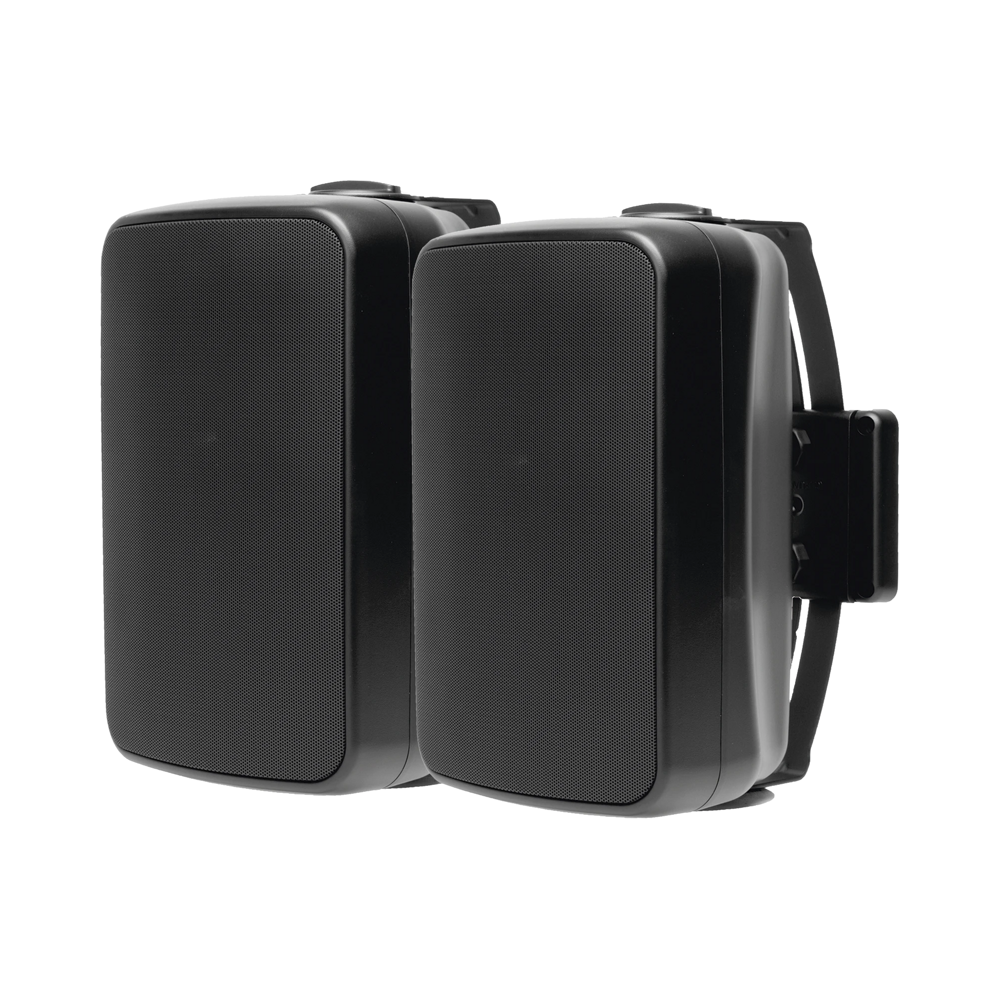 PAR DE ALTAVOCES COLOR NEGRO DE MONTAJE EN SUPERFICIE EXTERIOR DE 2 VÍAS, WOOFER DE POLIETILENO INYECTADO DE 6.5 IN, TWEETER DE 1IN, 8 OHMS-Audio, Video y Voceo-TRUAUDIO-Bsai Seguridad & Controles
