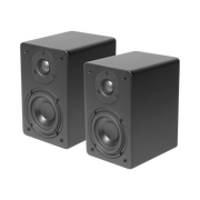 PAR DE ALTAVOCES DE ESTANTERÍA | WOOFER DE 4'' | TWEETER DE 1 | ACABADO NEGRO MATE | 40 WATTS | 8OHMS-Audio residencial/Comercial-TRUAUDIO-Bsai Seguridad & Controles