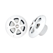 PAR DE ALTAVOCES FABRICADO EN GRADO MARINOS EN COLOR BLANCO DE 6.5" DE 100 W DE ENTRADA MÁXIMA-Soluciones Marinas-JVC KENWOOD-Bsai Seguridad & Controles