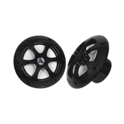 PAR DE ALTAVOCES FABRICADO EN GRADO MARINOS EN COLOR NEGRO DE 6.5" DE 100 W DE ENTRADA MÁXIMA-Soluciones Marinas-JVC KENWOOD-Bsai Seguridad & Controles