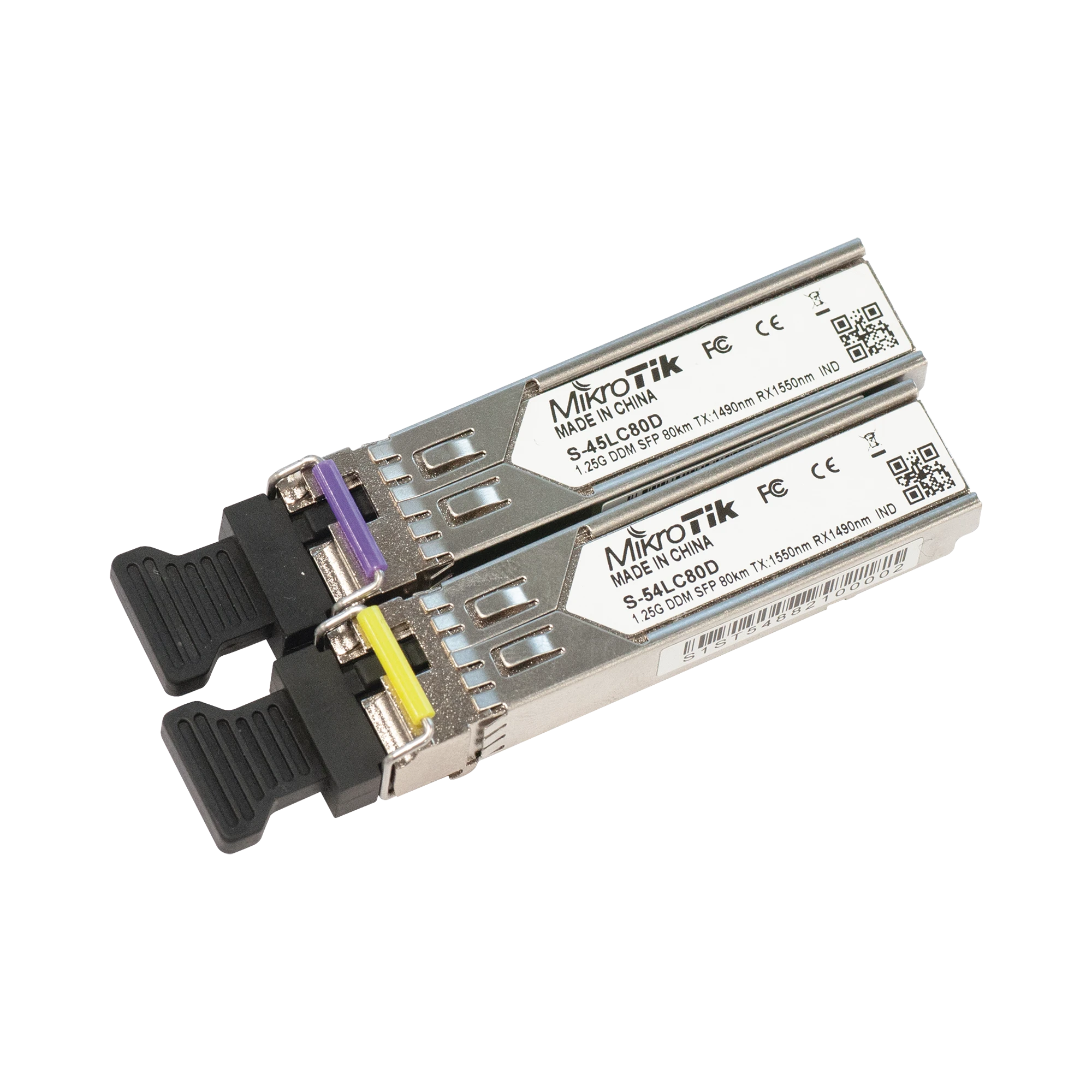 PAR DE MODULOS SFP, S-45LC80D AND S-54LC80D (SM) (80KM)-Networking-MIKROTIK-Bsai Seguridad & Controles