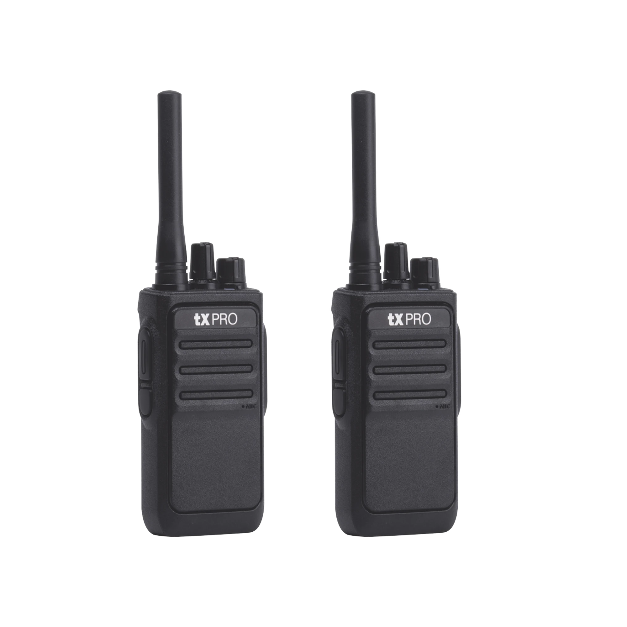 PAR DE RADIOS ANALÓGICOS, LISTOS PARA UTILIZARSE, OPERAN EN UHF 400-470 MHZ DE 2 WATTS DE POTENCIA. ¡PRECONFIGURADOS!-Radios Comerciales TXPRO-TXPRO-Bsai Seguridad & Controles