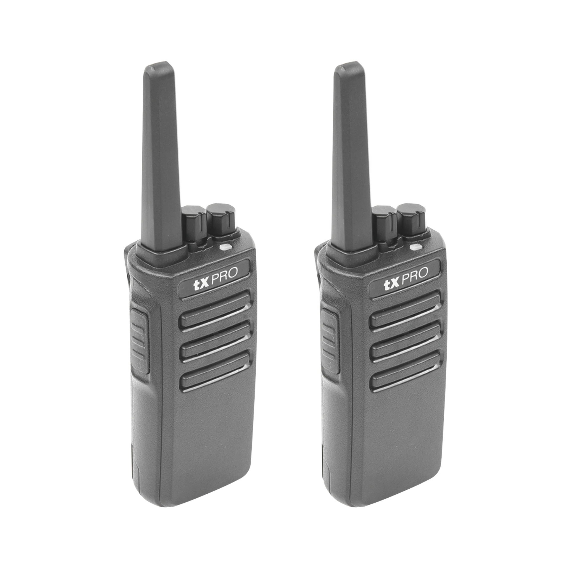 PAR DE RADIOS TX500 VHF 136-174 MHZ CON 5 WATTS DE POTENCIA, 16 CANALES PRECONFIGURADOS.-Radios Comerciales TXPRO-TXPRO-Bsai Seguridad & Controles