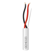 BOBINA DE 152 METROS DE CABLE / 2X18 AWG / USO INTERIOR / RISER / COLOR BLANCO / PARA APLICACIONES EN ALARMAS DE INTRUSIÓN, CONTROL DE ACCESO, AUTOMATIZACIÓN, INTERFONOS, TV PORTEROS, AUDIO Y VOCEO-Cables-GENESIS-Bsai Seguridad & Controles