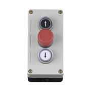 BOTONERA TRIPLE CON BOTON DE STOP TIPO ENCLAVADO / PARA BARRERAS VEHICULARES, OPERADORES CORREDIZOS Y ABATIBLES.-Accesorios-ACCESSPRO-Bsai Seguridad & Controles