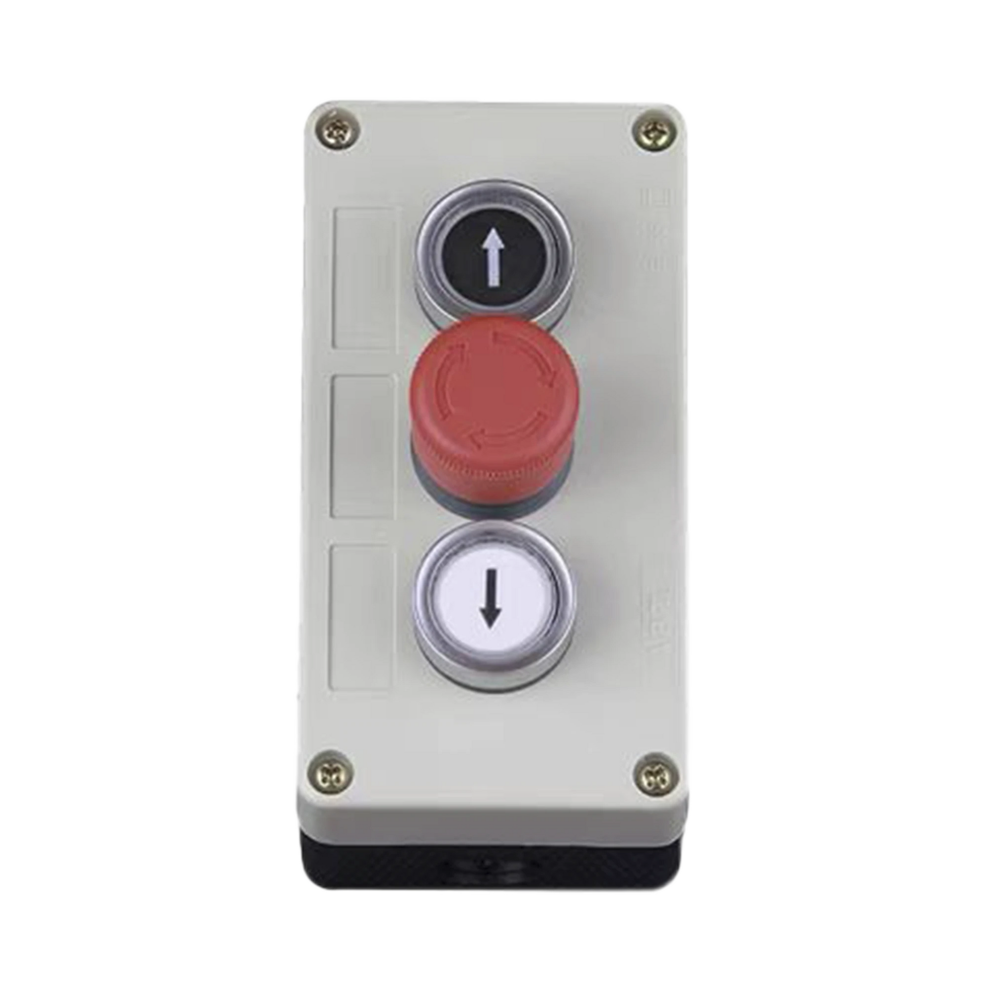 BOTONERA TRIPLE CON BOTON DE STOP TIPO ENCLAVADO / PARA BARRERAS VEHICULARES, OPERADORES CORREDIZOS Y ABATIBLES.-Accesorios-ACCESSPRO-Bsai Seguridad & Controles