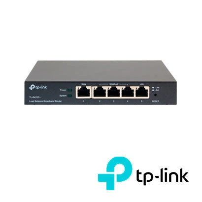 ROUTER BALANCEADOR DE CARGA / TP-LINK TL-R470T / 1 PUERTO WAN RJ45 / 1 PUERTO LAN RJ45 / 3 PUERTOS WAN/LAN RJ45 / VELOCIDAD 10/100 MBPS / PARA ESCRITORIO.-Redes WiFi-TP-LINK-Bsai Seguridad & Controles