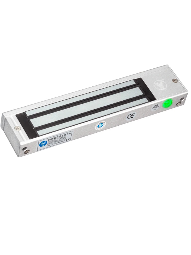 YLI YM180NLED CERRADURA MAGNÉTICA CON INDICADOR LED PARA CONTROL DE ACCESO / FUERZA DE SUJECIÓN 180 KG O 350 LB / COMPATIBLE CON SOPORTE YLI MBK180NLC Y MBK180NZL / PARA PUERTA DE MADERA, VIDRIO O METAL-Magnética-YLI ELECTRONIC-Bsai Seguridad & Controles