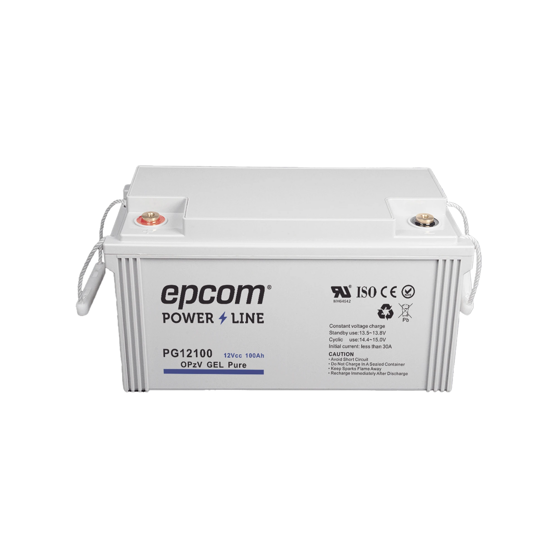 BATERÍA DE GEL PURO OPZV / 12 V @ 100 AH / CICLO PROFUNDO / PARA USO EN SISTEMAS DE ENERGÍA ININTERRUMPIDA.-Energía-EPCOM POWERLINE-Bsai Seguridad & Controles