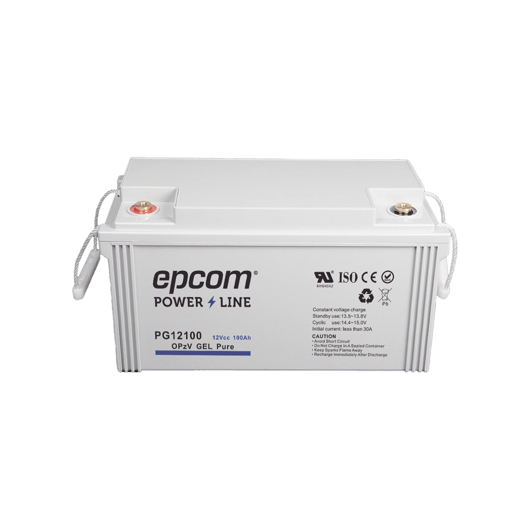 BATERÍA DE GEL PURO OPZV / 12 V @ 100 AH / CICLO PROFUNDO / PARA USO EN SISTEMAS DE ENERGÍA ININTERRUMPIDA.-Energía-EPCOM POWERLINE-Bsai Seguridad & Controles