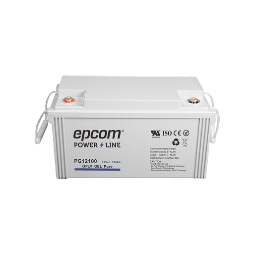 BATERÍA DE GEL PURO OPZV / 12 V @ 100 AH / CICLO PROFUNDO / PARA USO EN SISTEMAS DE ENERGÍA ININTERRUMPIDA.-Energía-EPCOM POWERLINE-PG12100-Bsai Seguridad & Controles