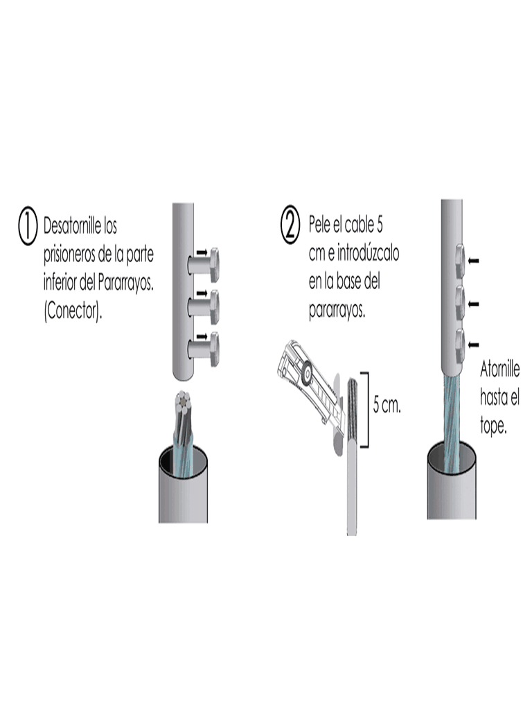 PARRES EP-D PUNTA PARARRAYO TIPO DIPOLO CORONA CON ÁNGULO DE PROTECCIÓN DE 71° #BFLASH#BFPRR-Tierras Físicas y Pararrayos-Parres-Bsai Seguridad & Controles