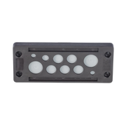 PASACABLE DE 10 ORIFICIOS DE MARCO RECTANGULAR, IP65, 4.41" X 1.42", PARA CABLES NO TERMINADOS, COLOR NEGRO.-Racks y Gabinetes-PANDUIT-CESU2-E10-Bsai Seguridad & Controles
