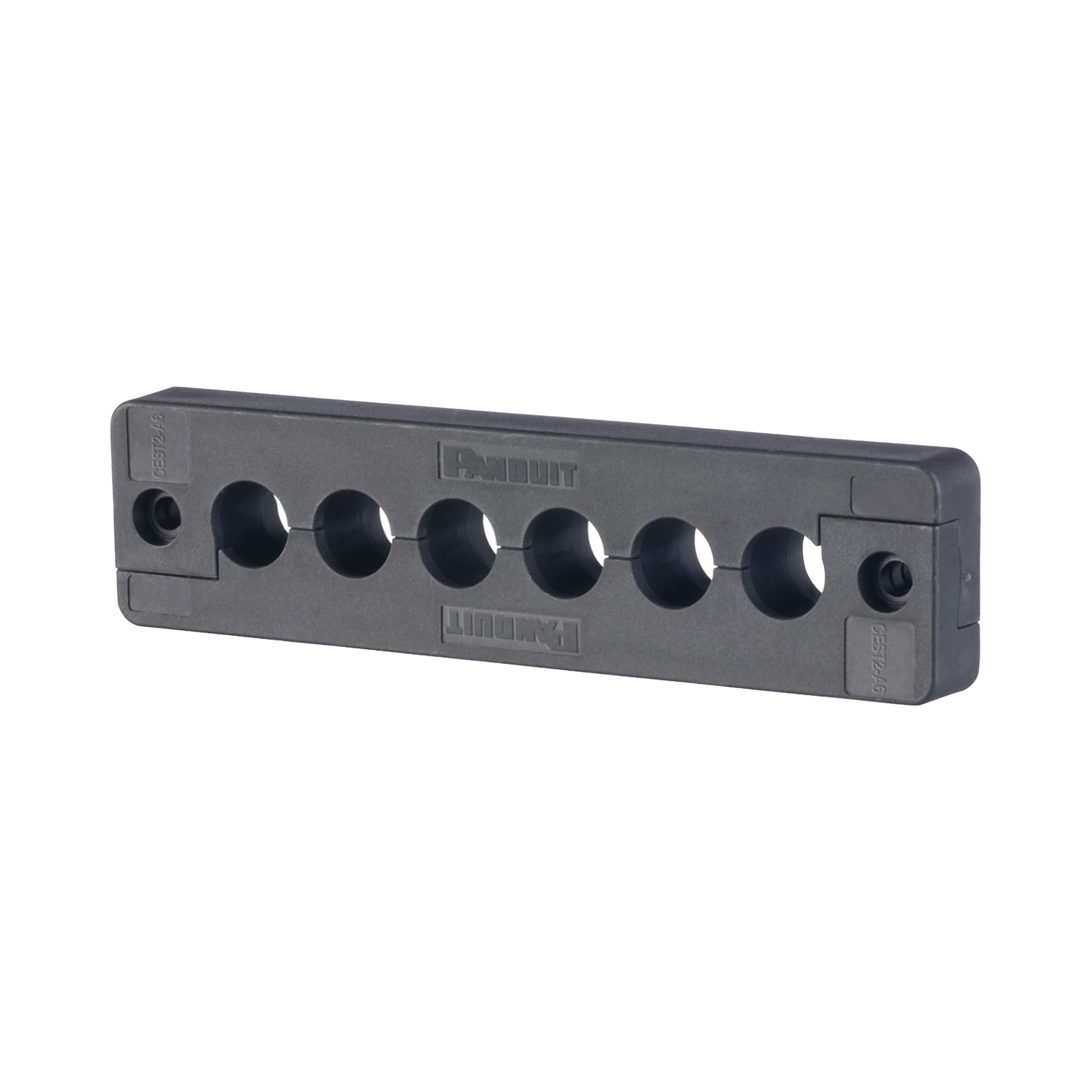PASACABLES DE 6 ORIFICIOS EN LÍNEA 4.41" X 0.67" IP65, PARA CABLES TERMINADOS, COLOR NEGRO-Racks y Gabinetes-PANDUIT-Bsai Seguridad & Controles