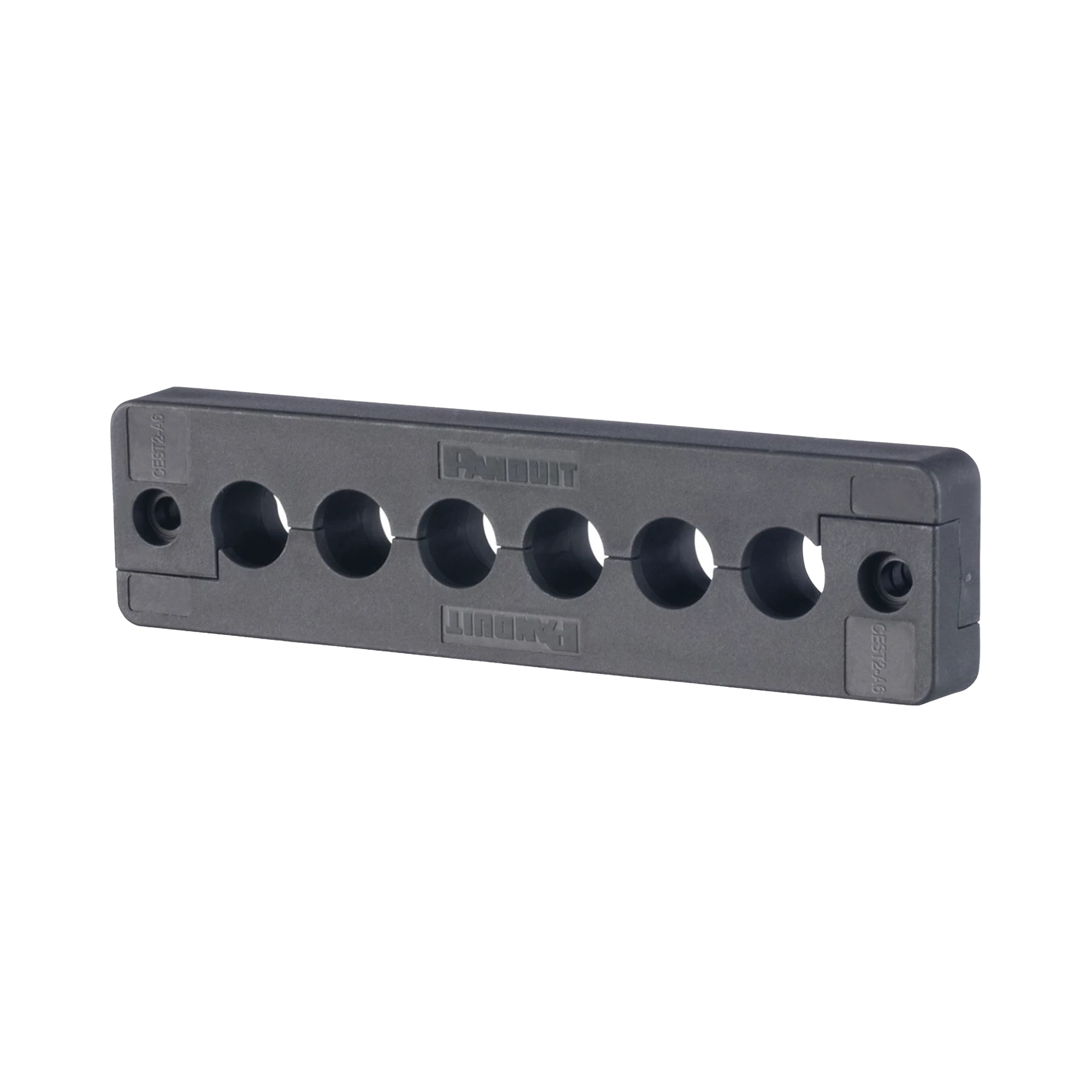 PASACABLES DE 6 ORIFICIOS EN LÍNEA 4.41" X 0.67" IP65, PARA CABLES TERMINADOS, COLOR NEGRO-Racks y Gabinetes-PANDUIT-Bsai Seguridad & Controles