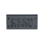 PASACABLES RECTANGULAR DE MEMBRANA, IP66, 3.39" X 1.42", 12 ORIFICIOS, PARA CABLES NO TERMINADOS. COLOR NEGRO-Racks y Gabinetes-PANDUIT-CESUM3-D12-Bsai Seguridad & Controles
