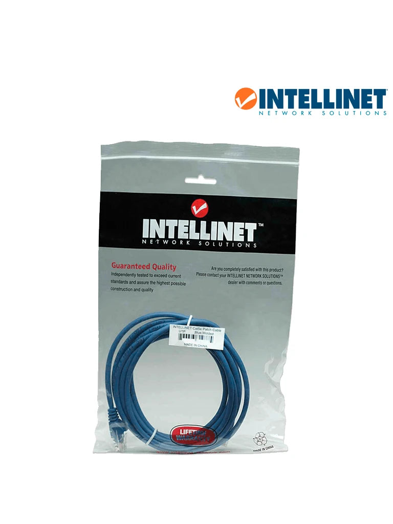 INTELLINET 318983 - CABLE PATCH / 2.0 METROS ( 7.0F) / CAT 5E / UTP AZUL / PATCH CORD-Patch Cord / Latiguillo-INTELLINET-Bsai Seguridad & Controles