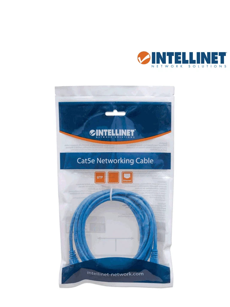 INTELLINET 342575 - CABLE PATCH / CAT 6 / 1.0 METRO ( 3.0F) / UTP AZUL / PATCH CORD-Patch Cord / Latiguillo-INTELLINET-Bsai Seguridad & Controles
