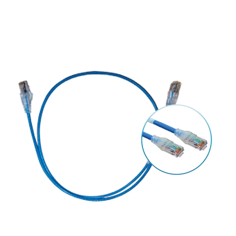 PATCH CORD UTP CAT6 BELDEN C6D1106010 FORRO PVC AZUL CMR-RISER 4 PARES CALIBRE CONDUCTOR 28 AWG DIÁMETRO REDUCIDO COBRE ESTAÑADO MULTIFILAR USO INTERIOR PARTES RELACIONADAS:CONECTORES MODULARES CAT6 PATCH PANEL CAT6 LONGITUD 10 PIES 3 METROS-Patchcords UTP-BELDEN-Bsai Seguridad & Controles