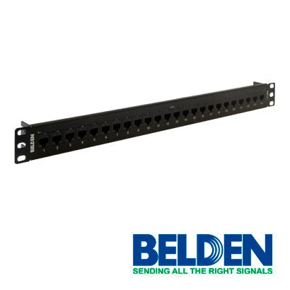 PATCH PANEL BELDEN AX103253 CAT6 24PTOS 1U PRECARGADO-Patch Panels-BELDEN-Bsai Seguridad & Controles